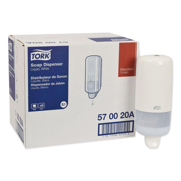 Tork® Elevation Liquid Skincare Dispenser, 1 L Bottle; 33 Oz Bottle, 4.4 X 4.5 X 11.5, White freeshipping - TVN Wholesale